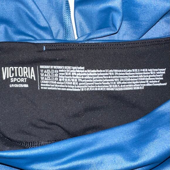Victorias Secret Sport Total Knockout Blue Shine Tight Legging Size Small - Picture 2 of 13